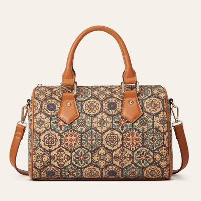New handbags women Cork Pattern Boston bag